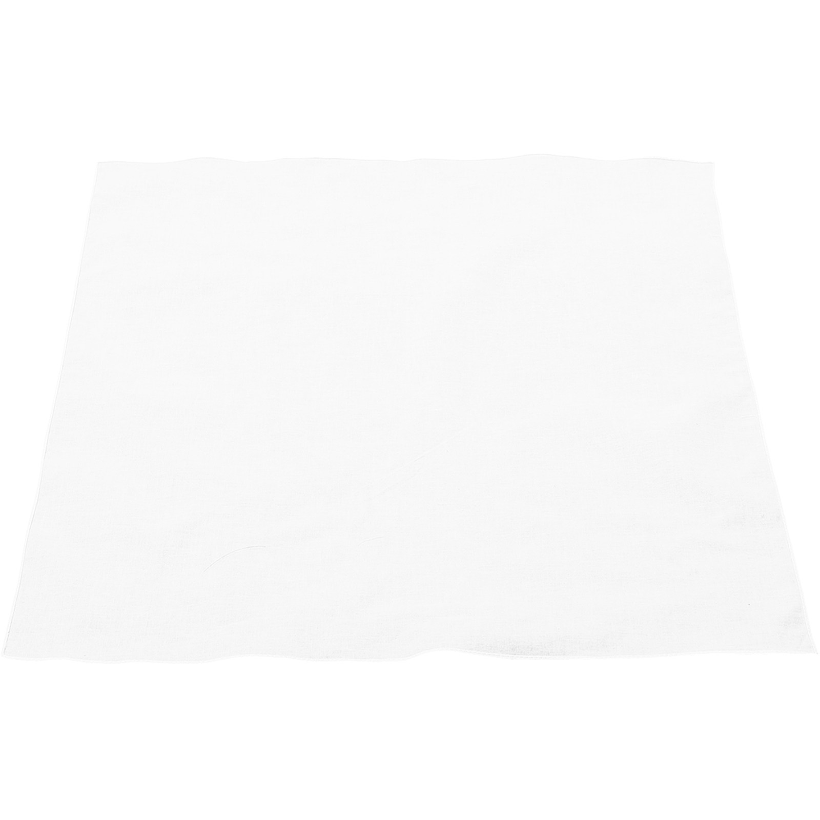 Bandana Blank White - Pañuelo de Algodón Blanco Cuadrado para