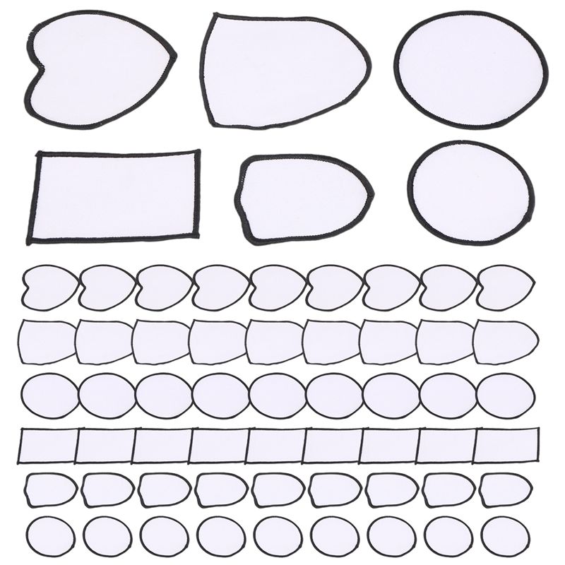 Hat Sublimation Blank - 60 Parches de Tela para Sublimación,