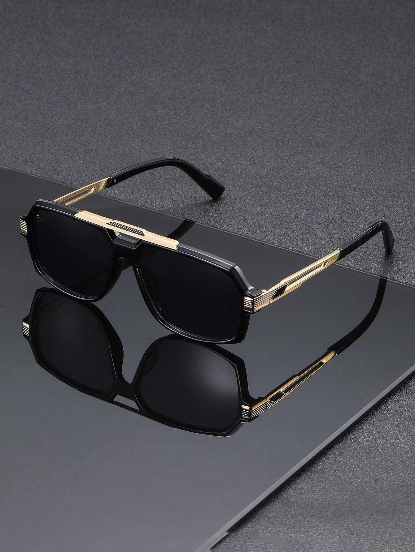 1 par de gafas de sol clásicas - Metal Photo Panel reseña y precio
