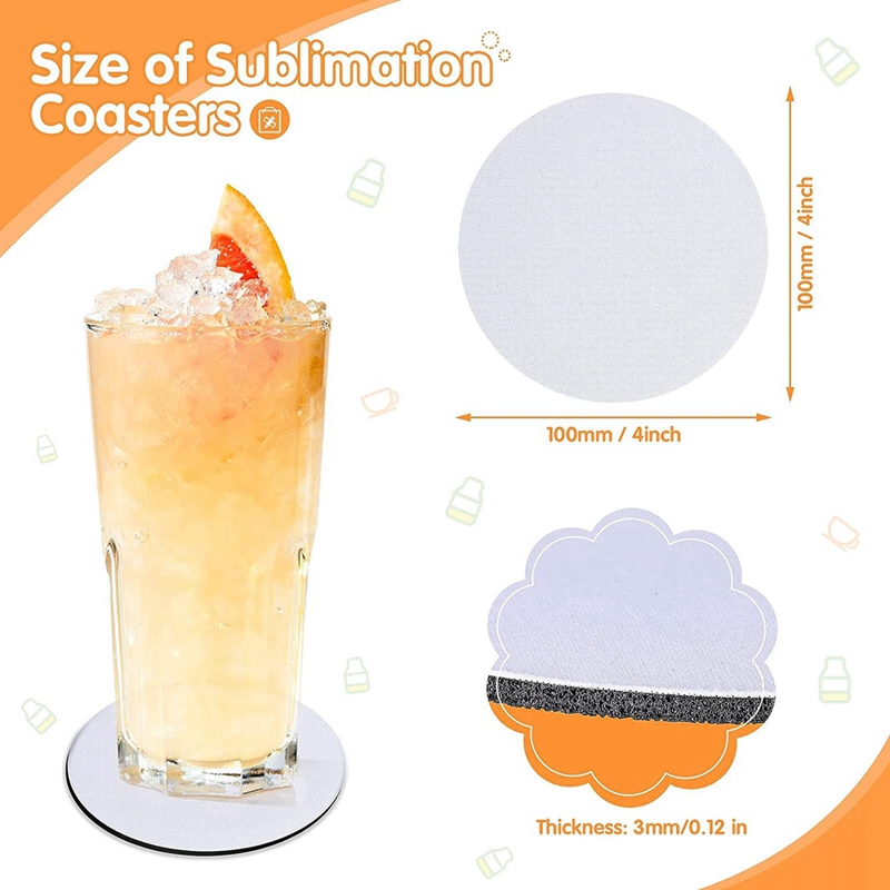 Posavasos Sublimables en Blanc - Coaster Sublimation Blank reseña y precio