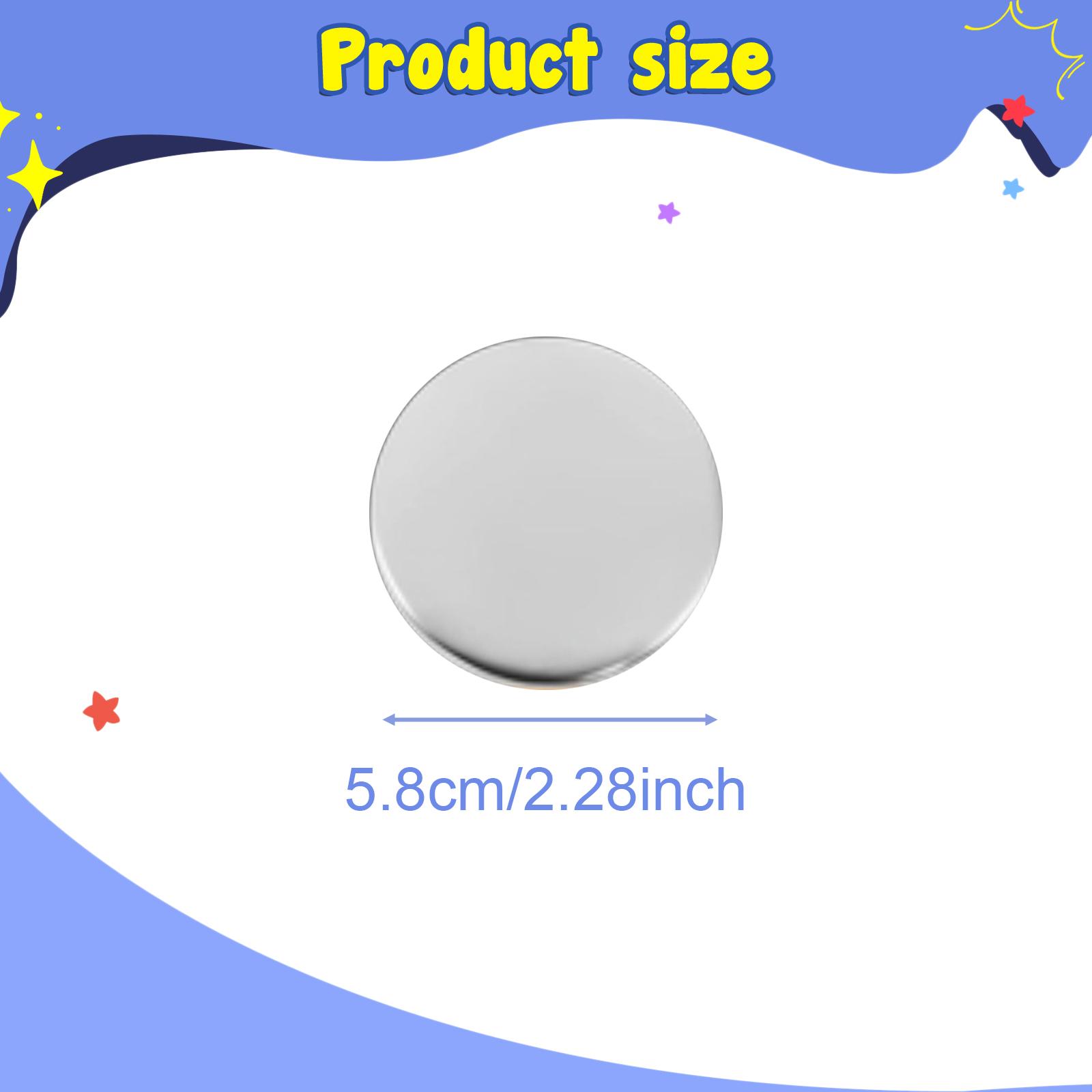 Kit de Botones Metálicos con C - Button Badge Blank reseña y precio