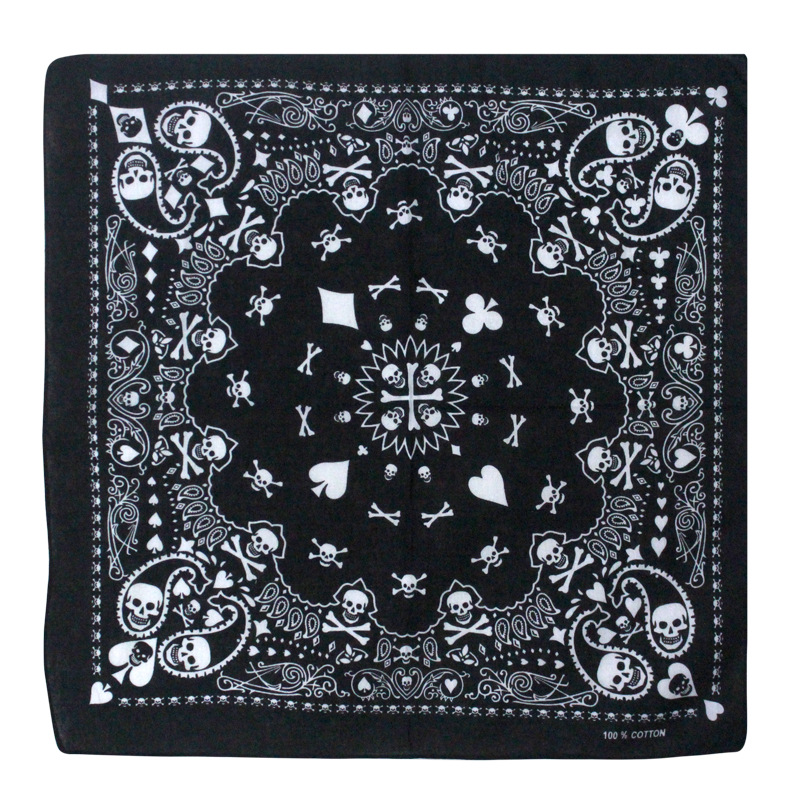 55cm blanco negro rojo cráneo  - Bandana Blank White reseña y precio