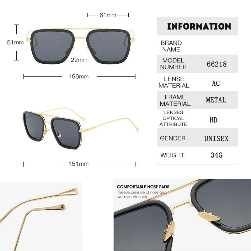 Gafas de Sol Steam Punk Tony S - Metal Photo Panel reseña y precio